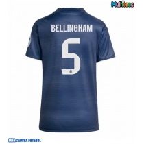 Camisa de Futebol Real Madrid Jude Bellingham #5 Equipamento Secundário Mulheres 2025-26 Manga Curta